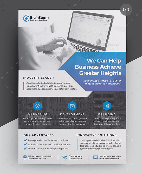 Business Corporate Flyer Template Psd Download Ksioks