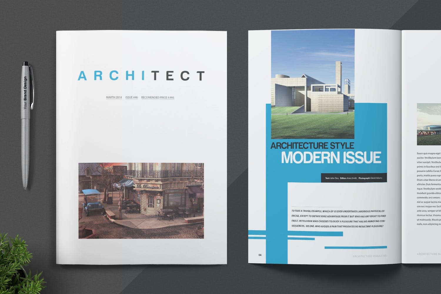 Architecture Magazine Template Ksioks