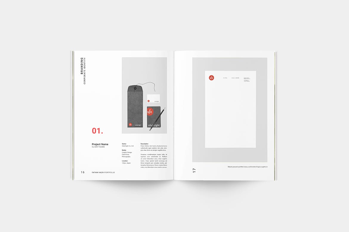 graphic design portfolio brochure