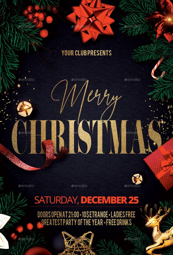 20 Best Merry Christmas Flyer Templates - ksioks