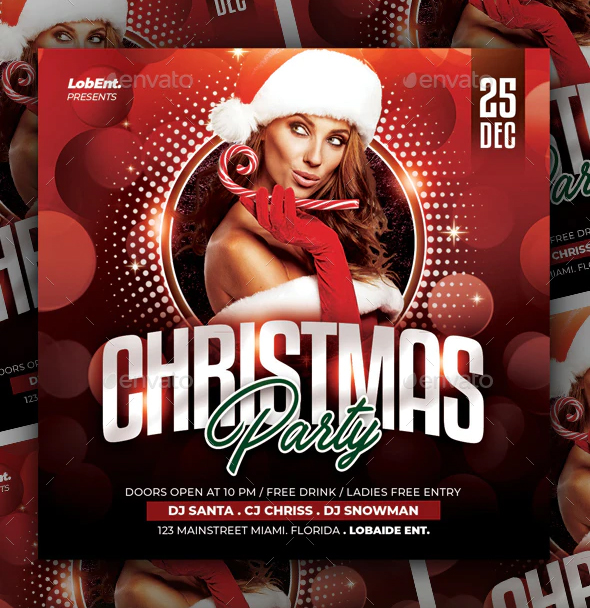 Christmas clubs & parties flyer