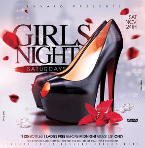 20 Best Ladies Night Party Flyer Templates - ksioks