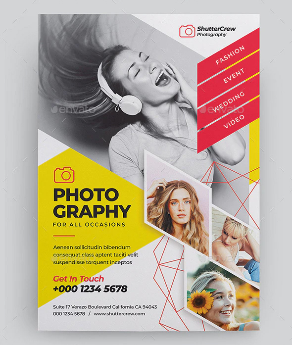 Photography flyer design