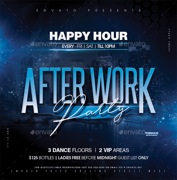 Party and club flyer template