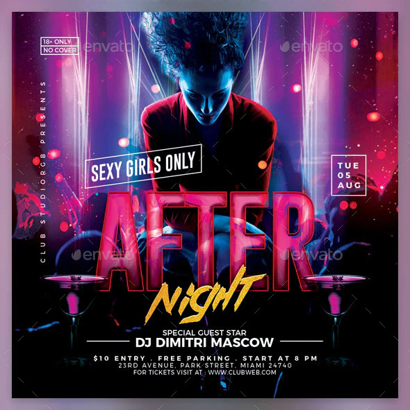 Sexy night club flyer