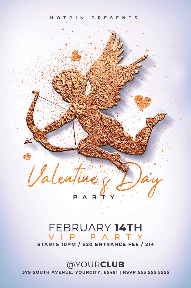 valentine's day event flyer