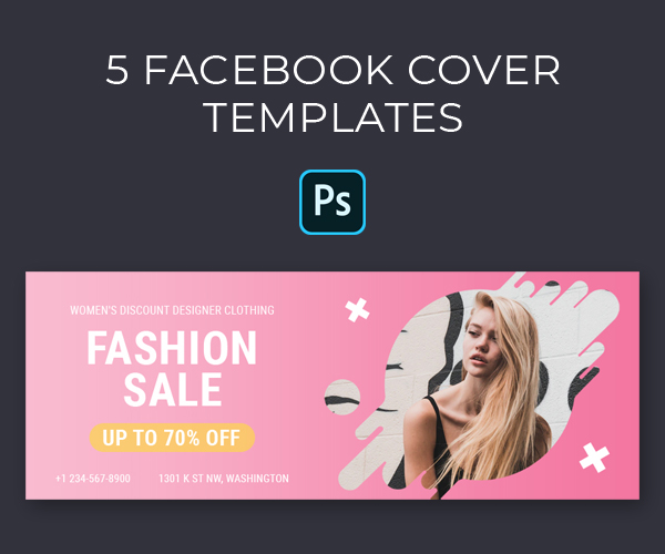 cover facebook fashion pink