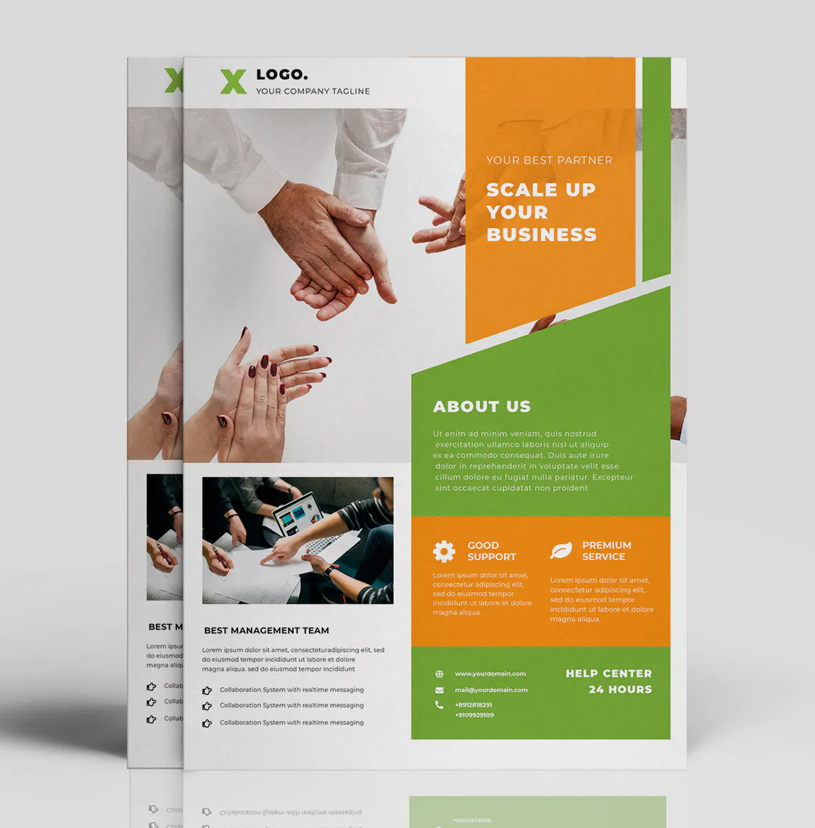 Business Flyer Template Vector EPS