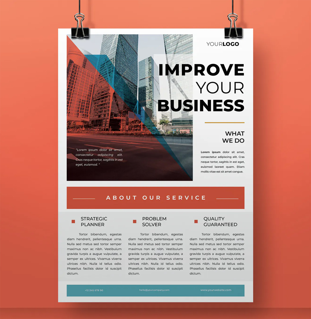 Business flyer indesign template
