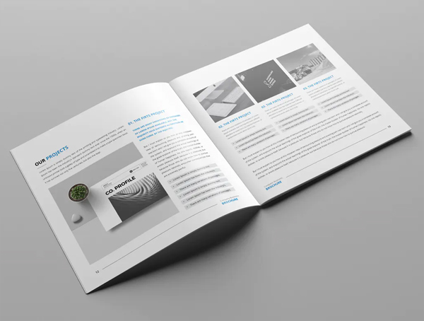 Clean company brochure template