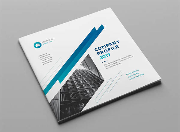 Company profile brochure template - cover design