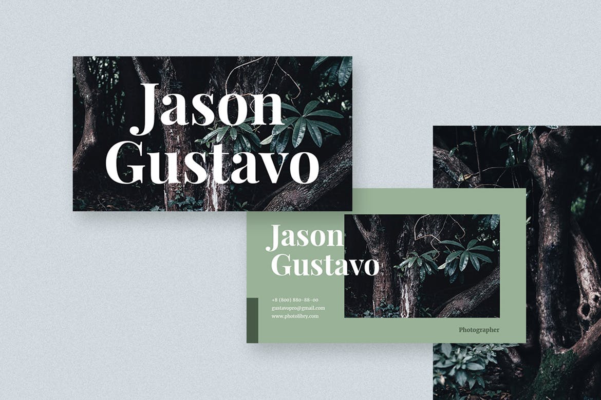 Discover photography business card design