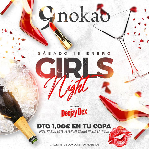 Girls night out flyer template