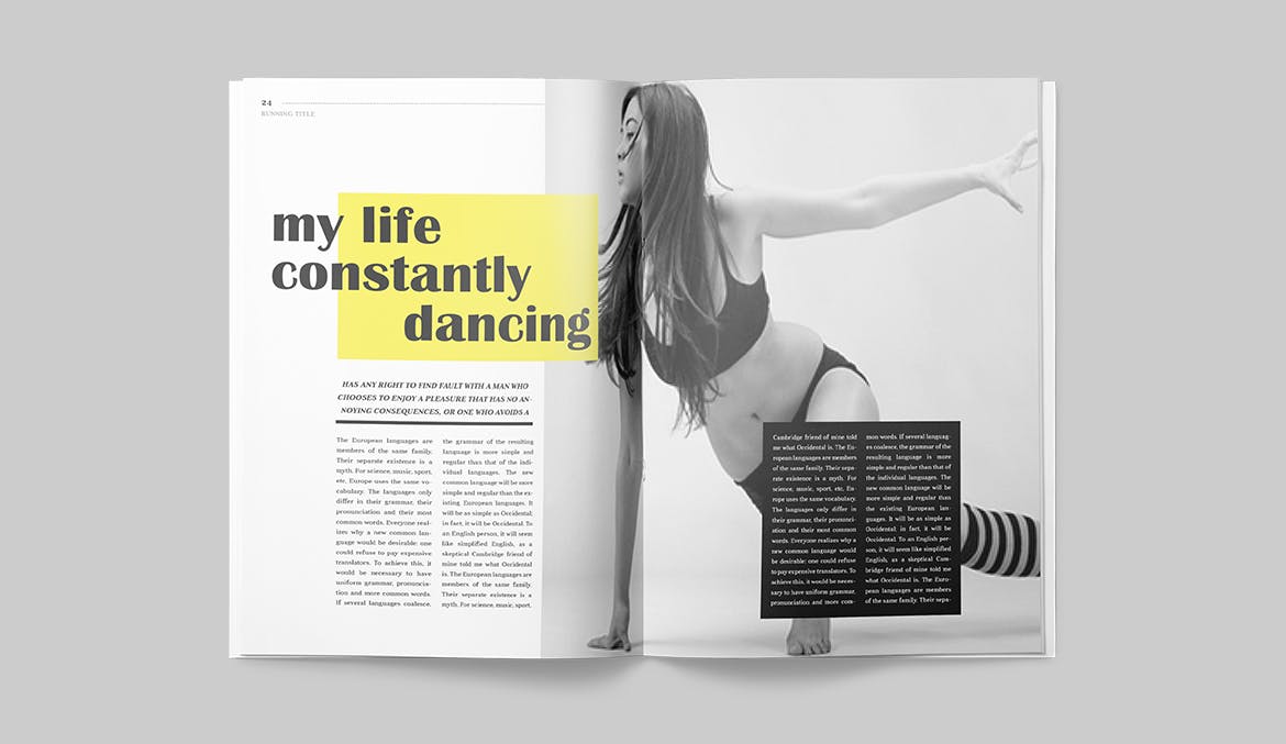 Lifestyle magazine design