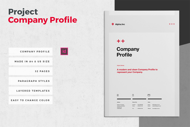 Modern and clean company profile brochure