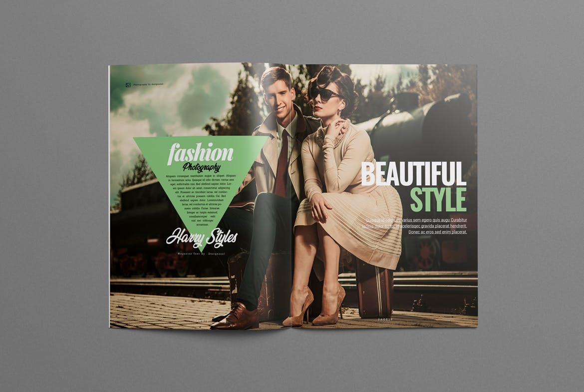 Fashion magazine design