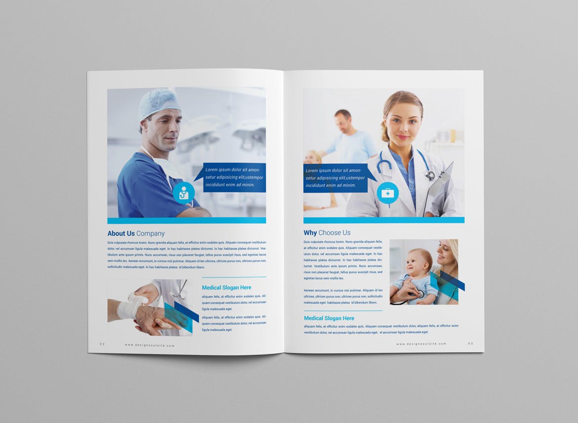 Medical brochure layout