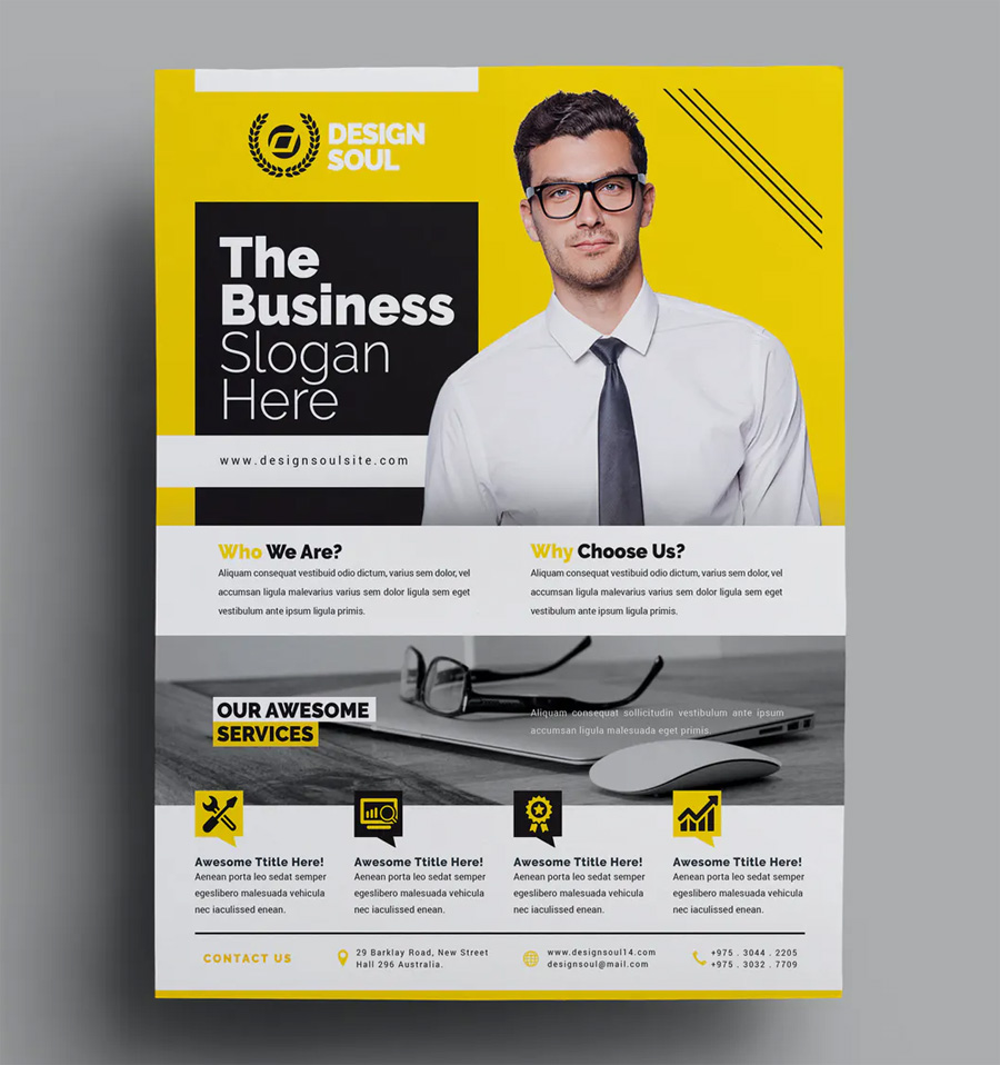 Business corporate flyer