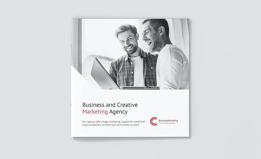 Business marketing brochure cover design