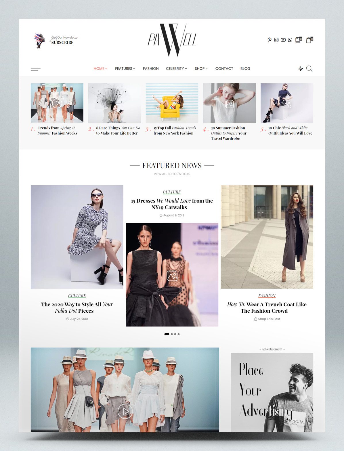 Fashion Magazine WordPress Theme