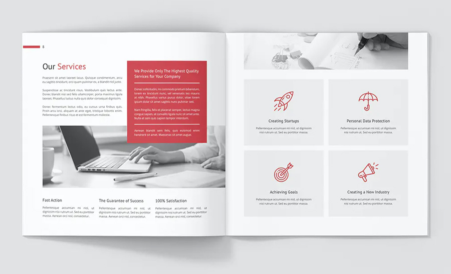 Marketing brochure design