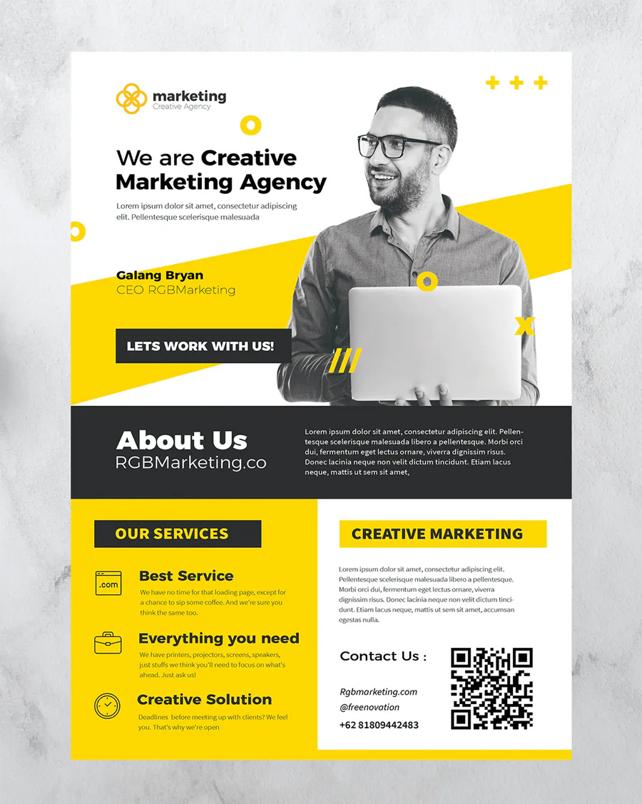 Marketing business flyer design