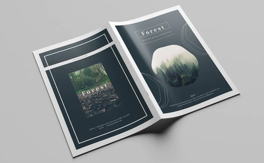 Modern portfolio brochure template