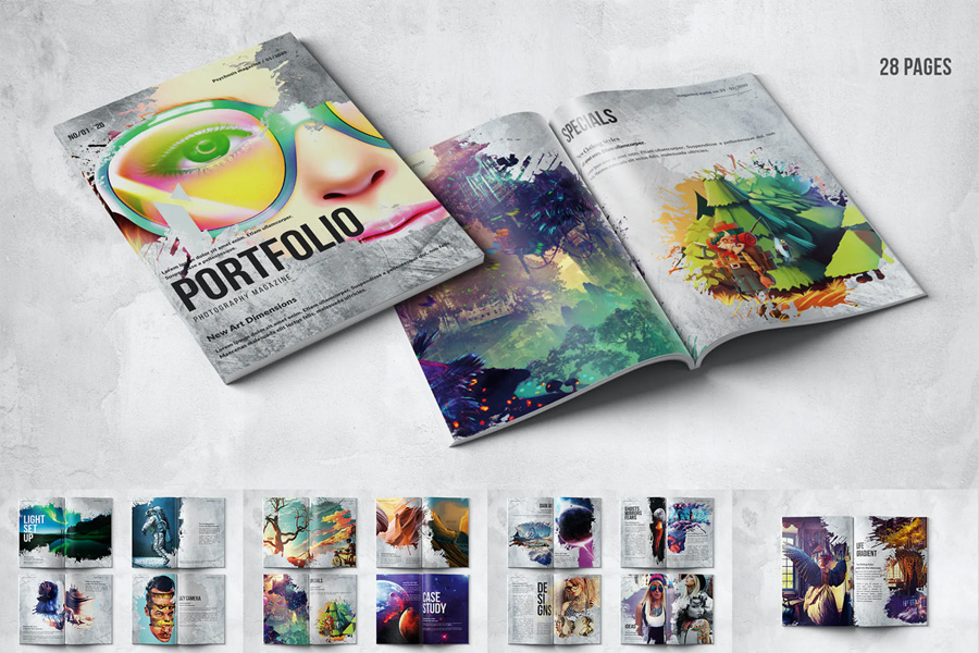 Artist portfolio brochure template