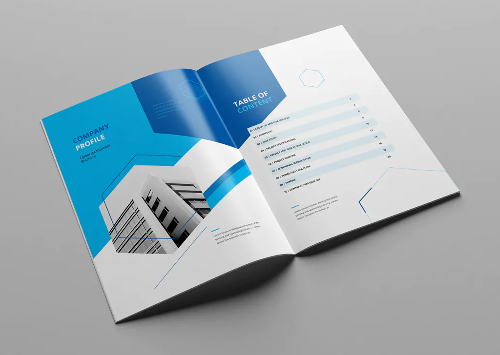 Company profile brochure design