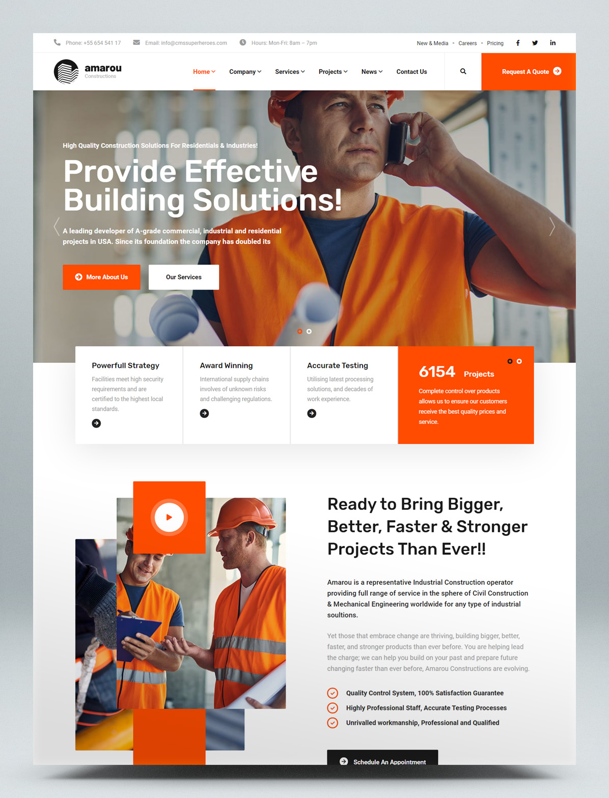 Construction & architecture WordPress theme