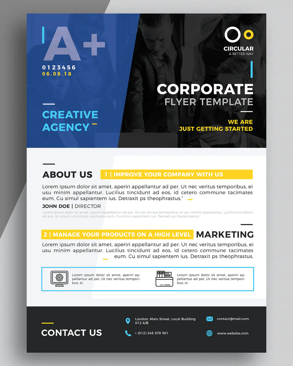 Corporate flyer layout