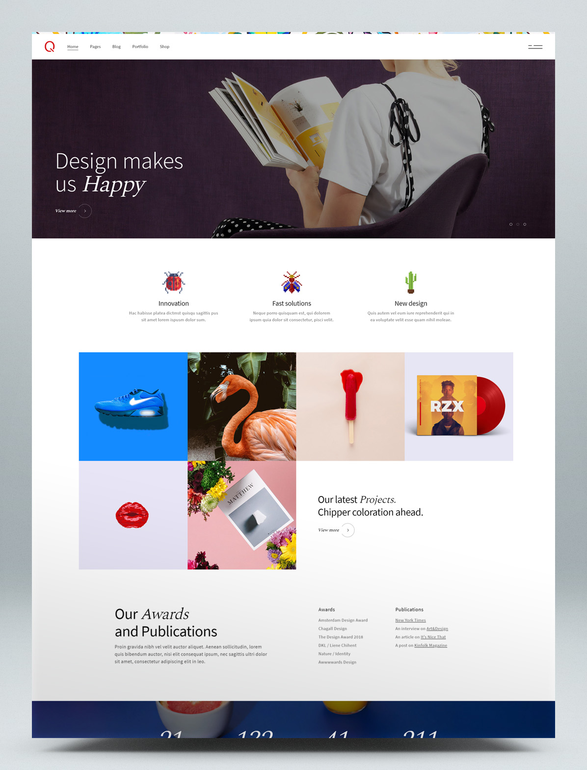 Creative Agency WordPress Theme - Home page 2