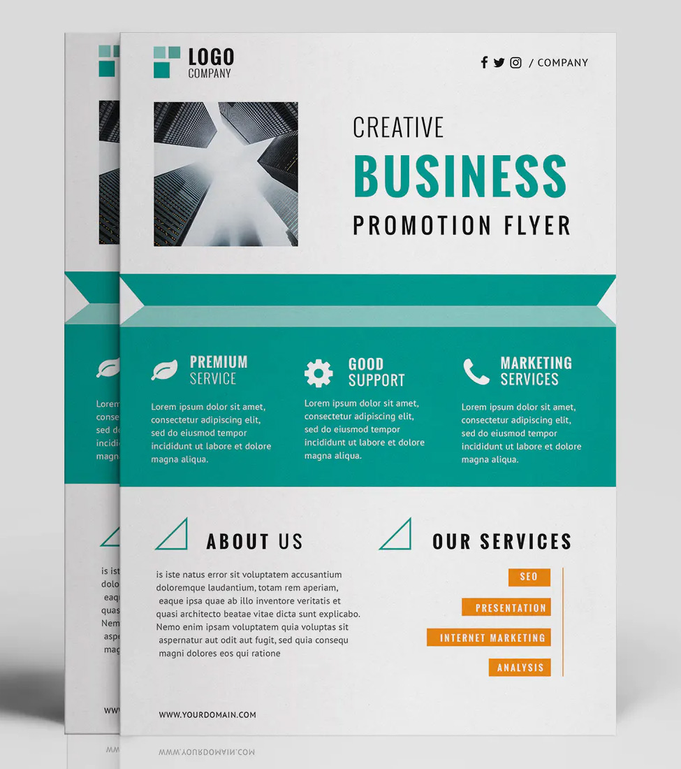 Creative business flyer design