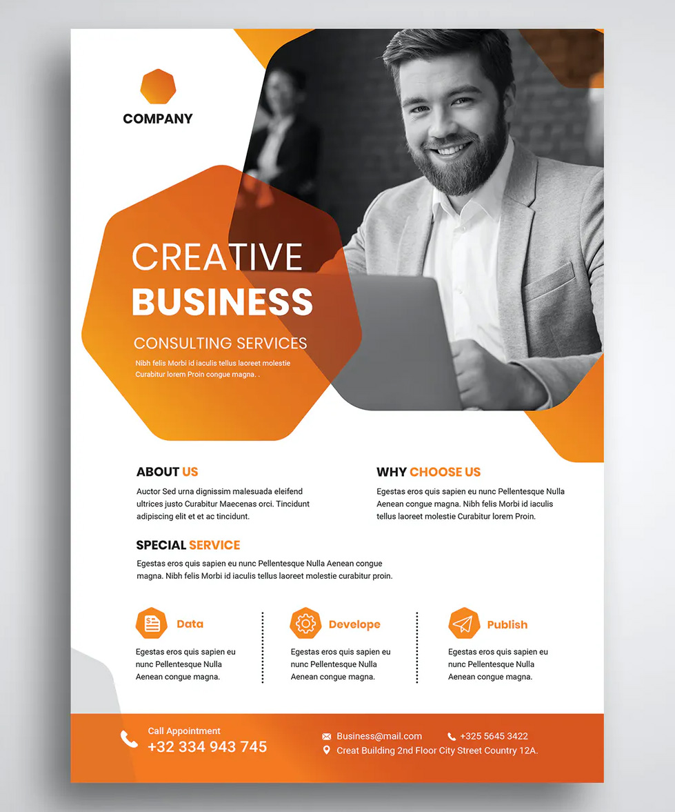 Creative business flyer