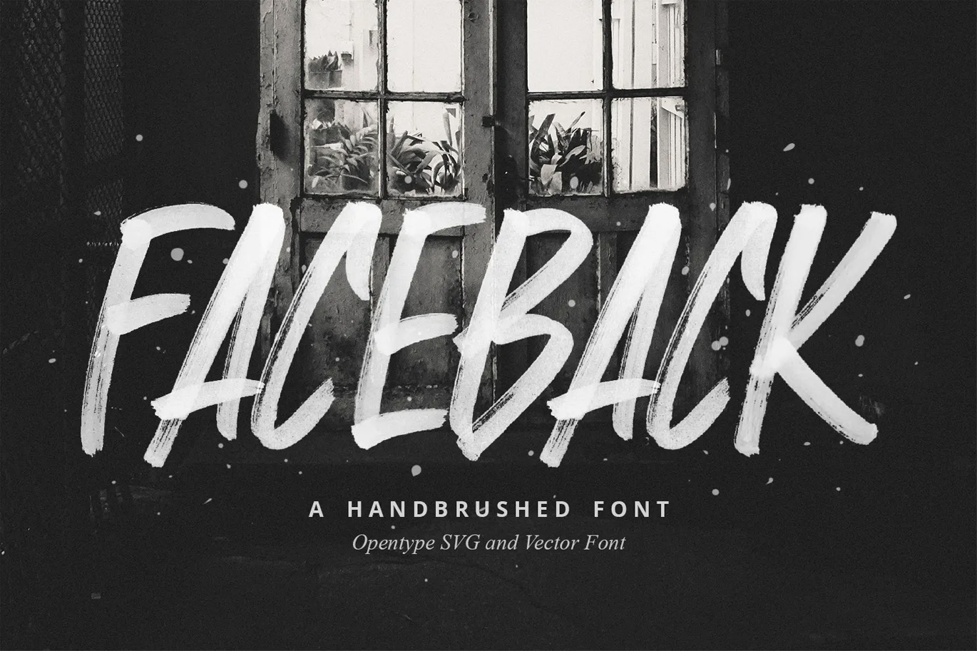 Faceback - SVG brush font