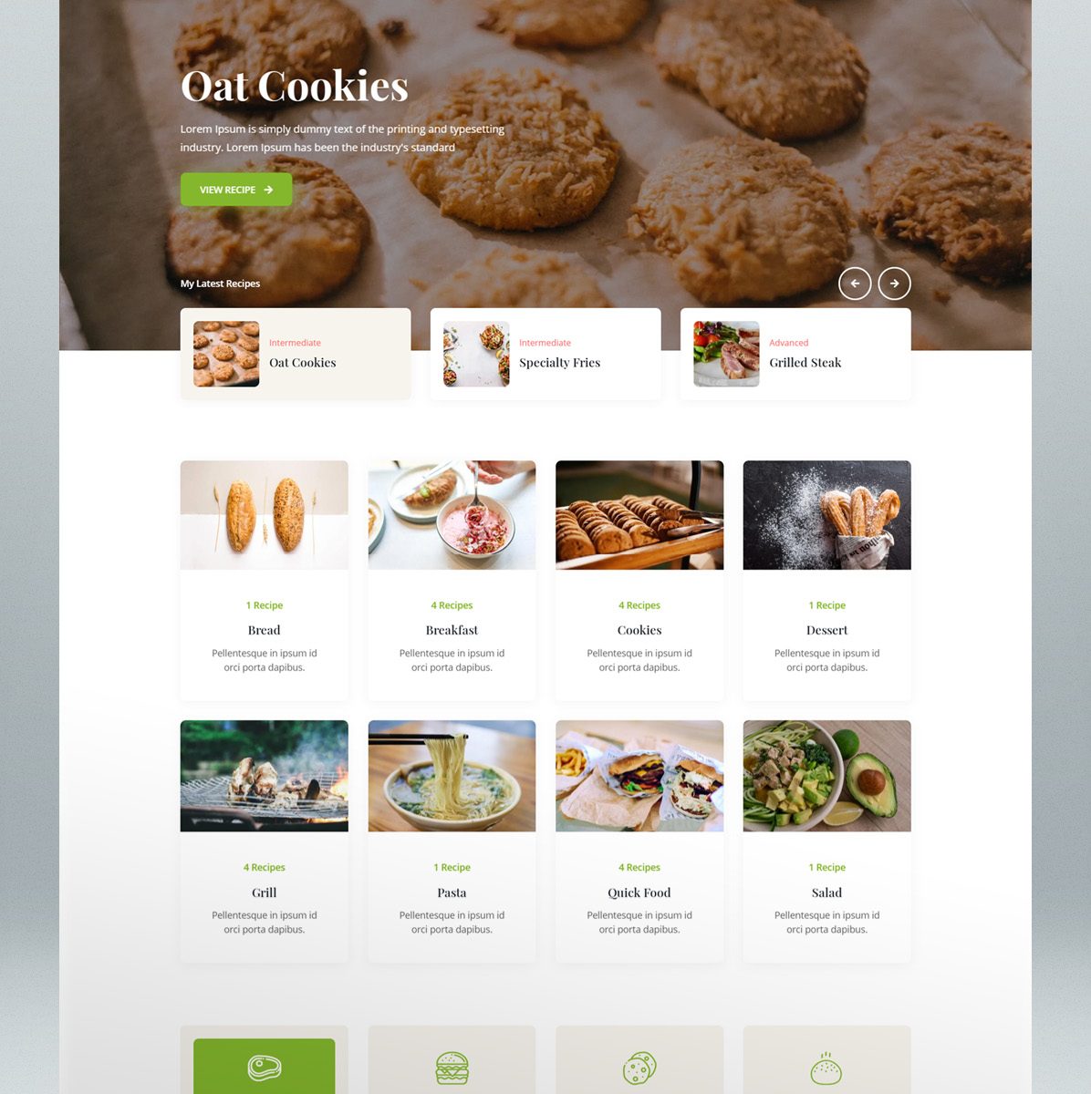 Food and recipe WordPress theme