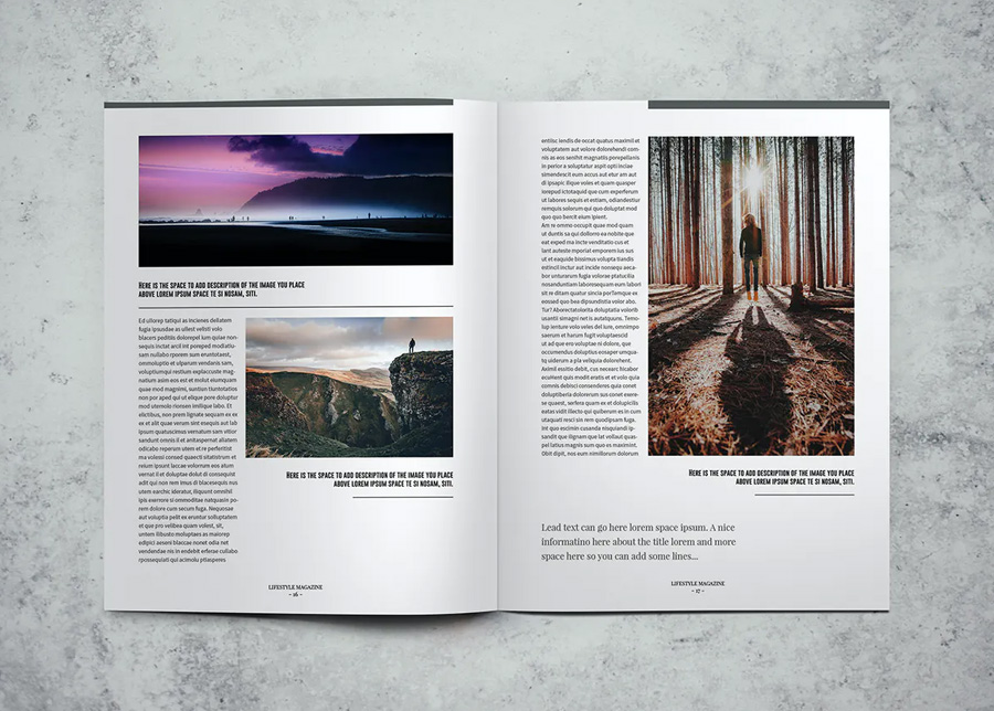 Multipurpose magazine design template