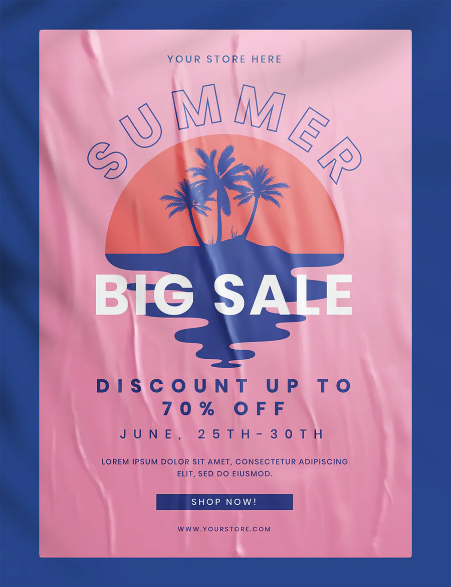 Summer big sale flyer