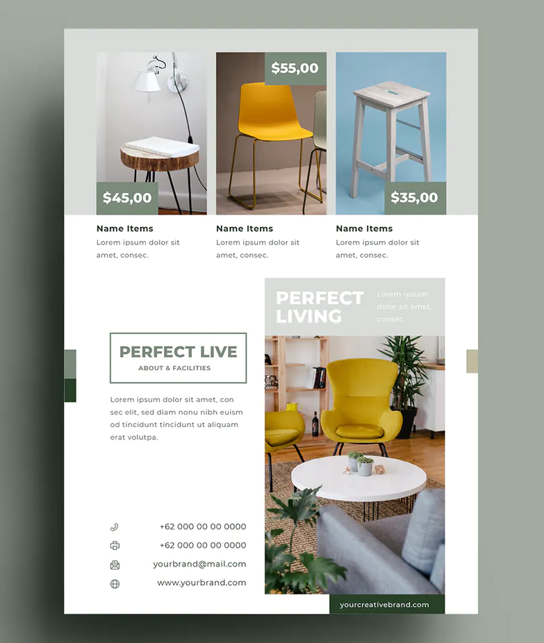 furniture flyer template