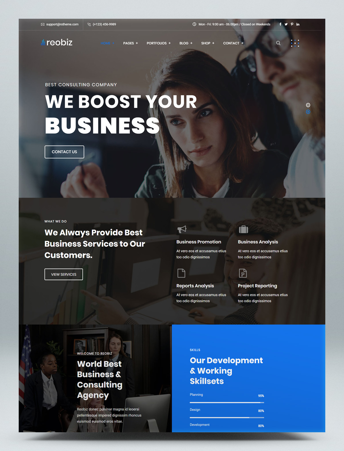 Business WordPress theme