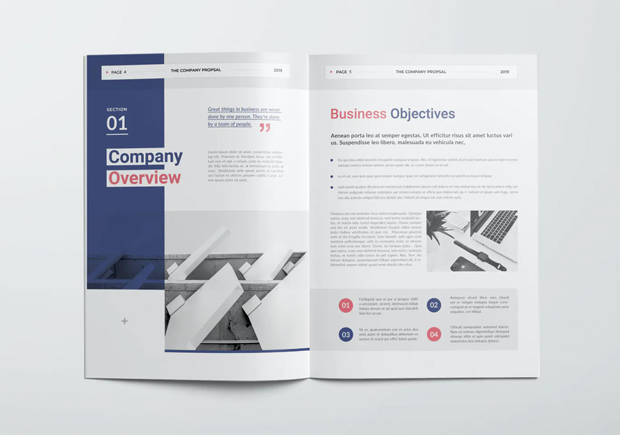 Company proposal brochure template