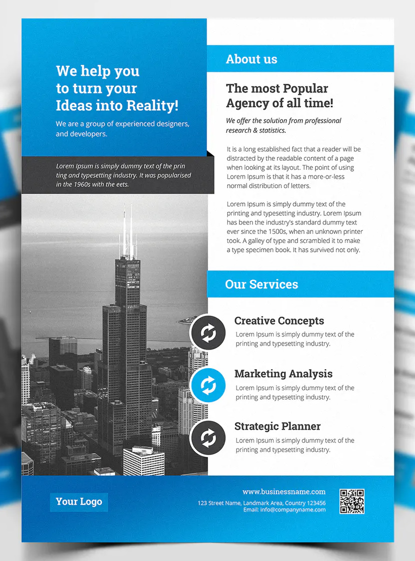 Corporate business flyer PSD