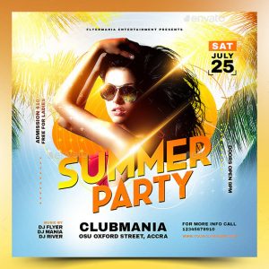 12 Summer Party Flyer Templates PSD - ksioks