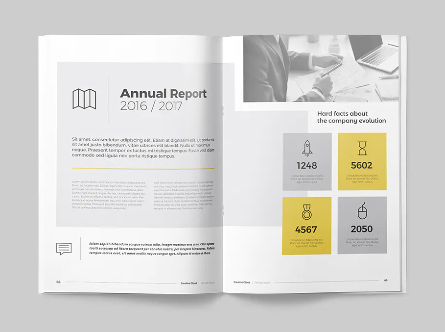 Annual report InDesign