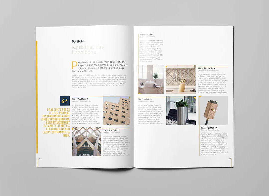 Company profile brochure template