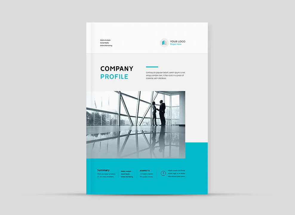 Company profile cover template
