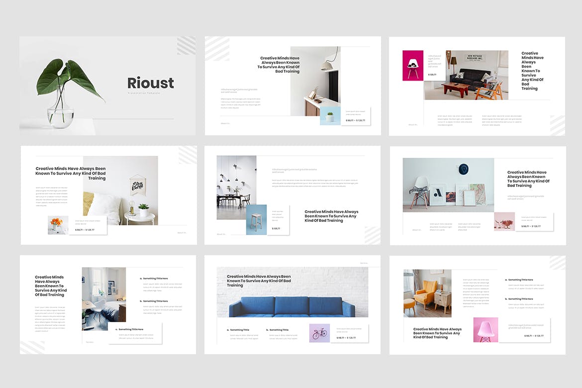 Interior design PowerPoint template
