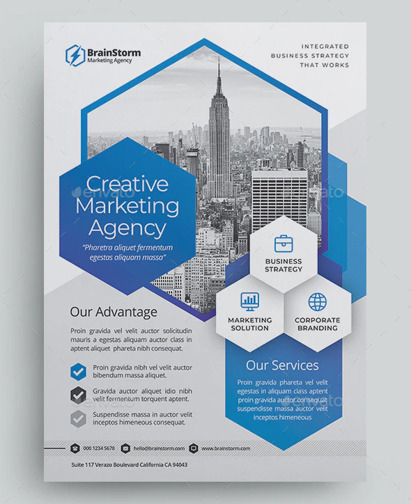Multipurpose corporate flyer template