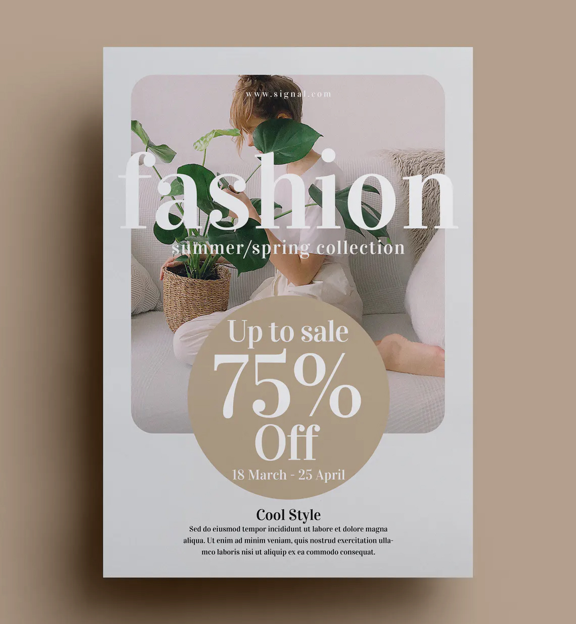 Fashion sale flyer design
