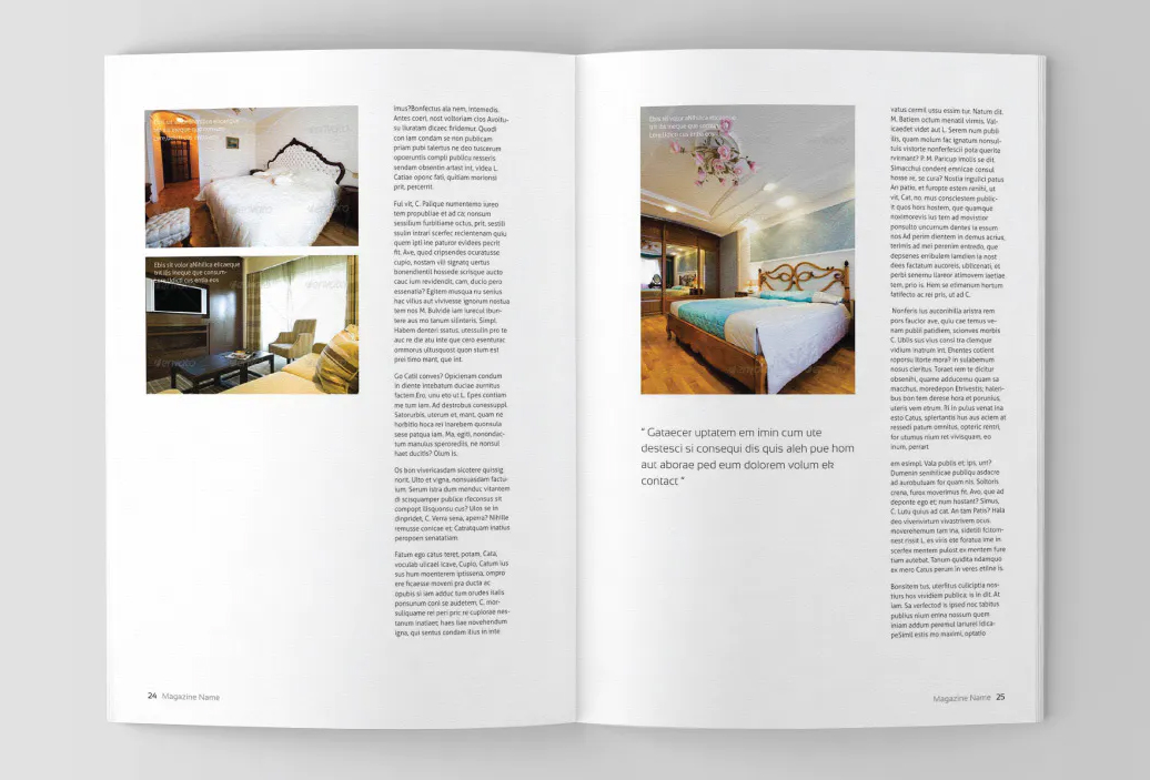 Interior brochure design InDesign